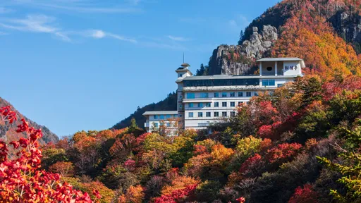 層雲峡　朝陽亭